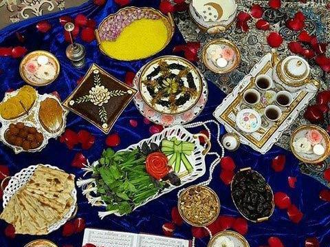 عکس سفره ی افطار ساده و زیبا