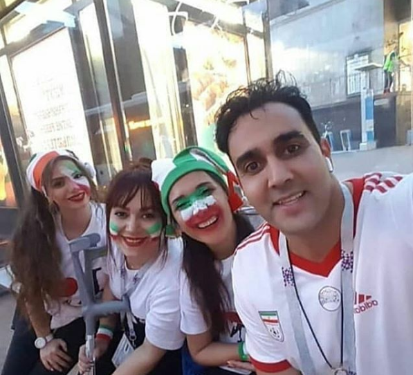 عکس بازیگران در جام جهانی روسیه