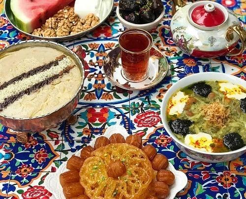 عکس سفره ی افطار ساده