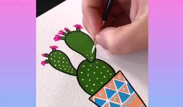 عکس طراحی کاکتوس