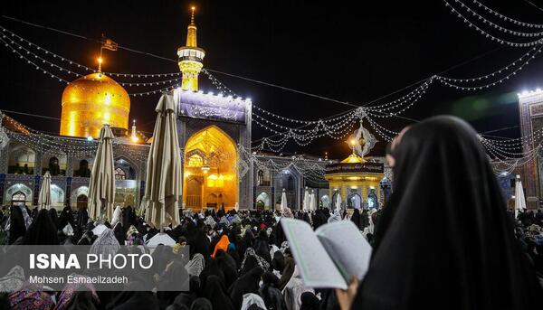 عکس شب قدر حرم امام رضا