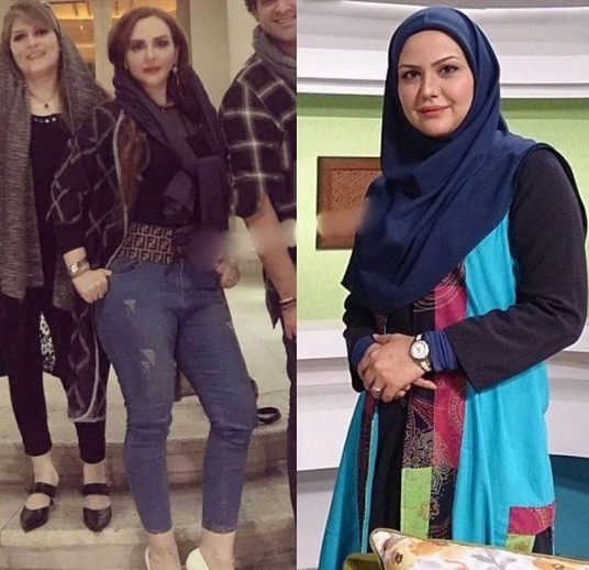 عکس خانم امینی فر مجری تلویزیون