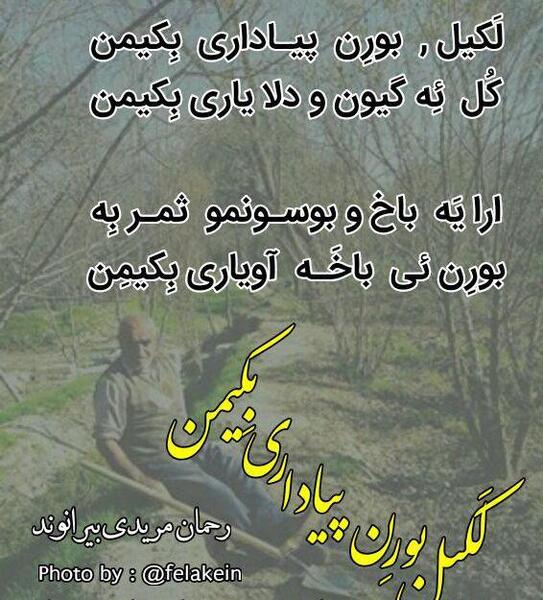 عکس نوشته شعر لکی