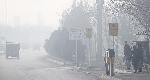 عکس از آلودگی هوا در اصفهان