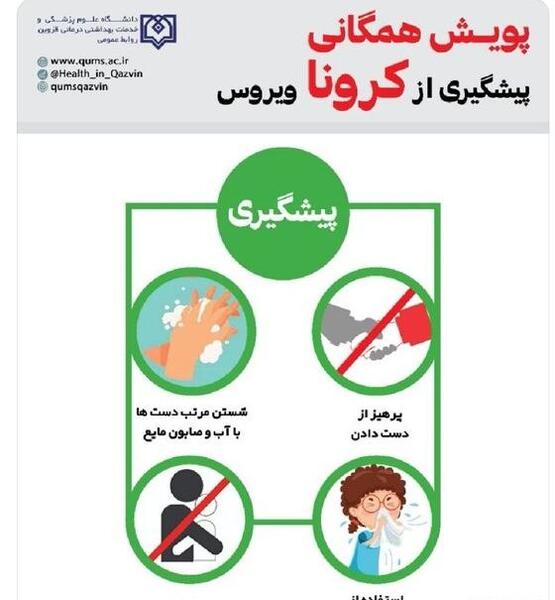 عکس متن کرونا را شکست می دهیم