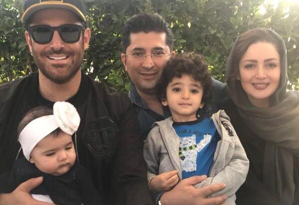 عکس محمد رضا گلزار با خانواده