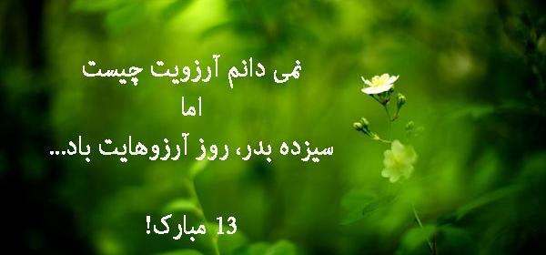 عکس سیزده بدر خاص