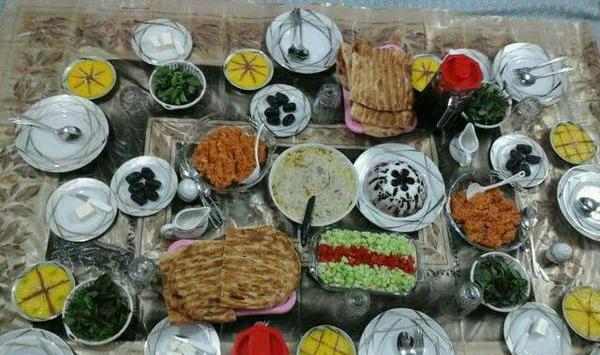 عکس سفره های افطار ساده