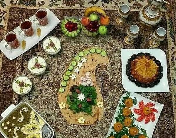 عکس سفره افطار ساده شیک