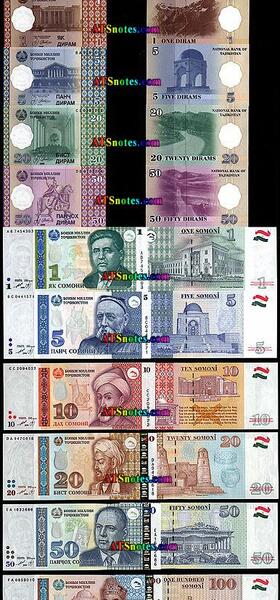 عکس پول جدید تاجیکستان