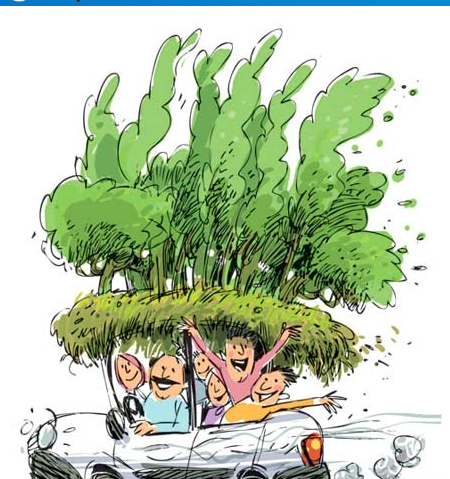 عکس نقاشی سیزده بدر کودکانه