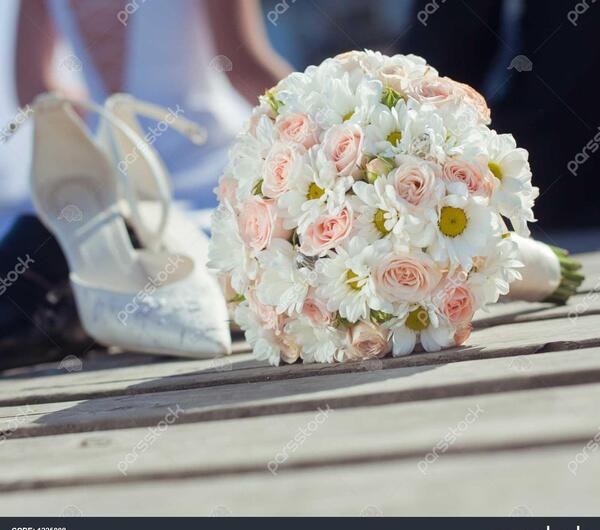 عکس دسته گل عروس سفید