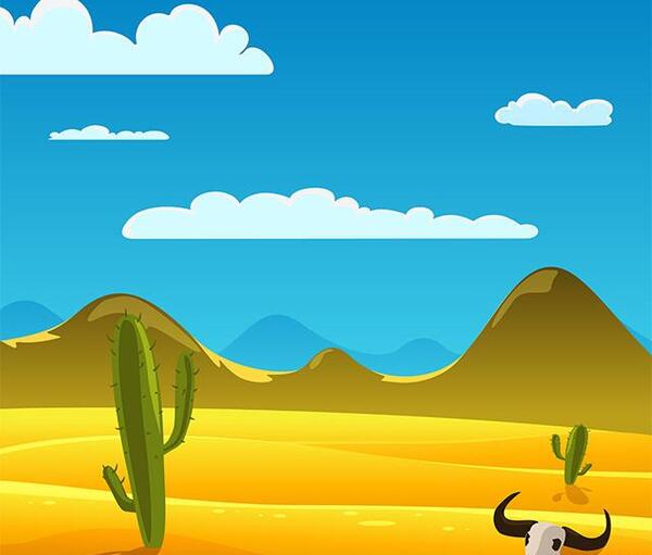 عکس کاکتوس و بیابان