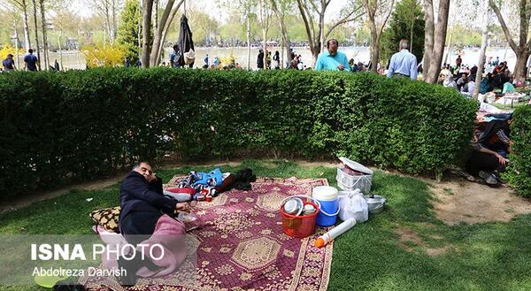 عکس سیزده بدر در اصفهان