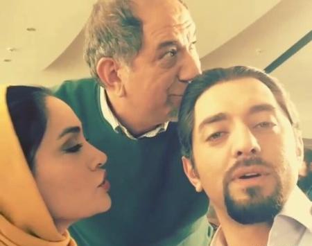 عکسهای بهرام رادان با همسرش