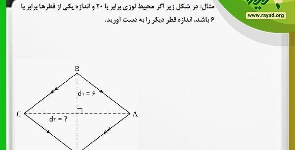 عکس قطر لوزی