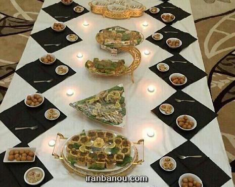 عکس سفره افطار باکلاس