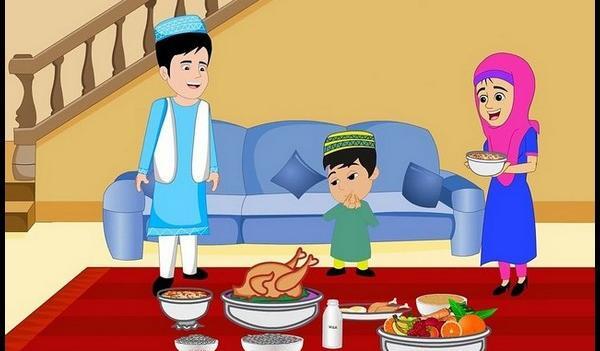 عکس سفره افطار نقاشی