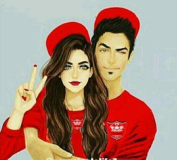عکس دخترونه طرفدار پرسپولیس