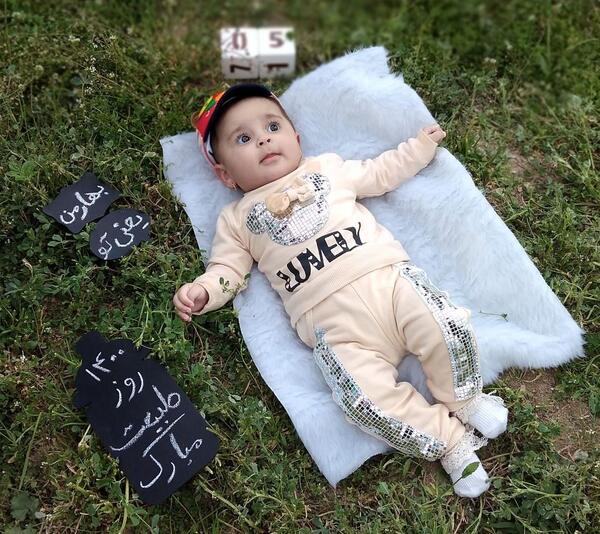 عکس سیزده بدر نوزاد