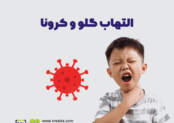 عکس گلو کرونایی