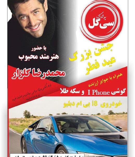 عکس محمدرضا گلزار در شیراز