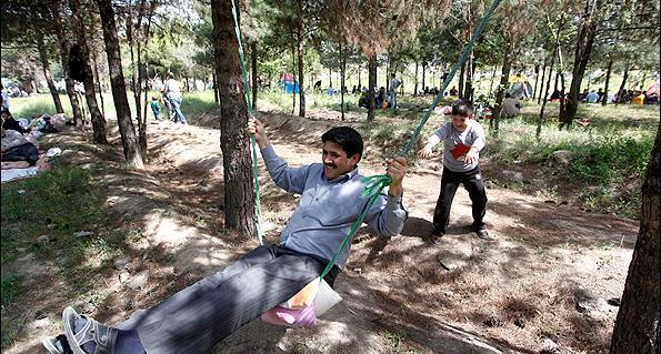 عکس سیزده بدر شب