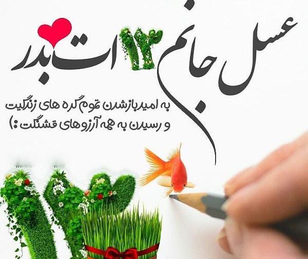 عکس نوشته 13 بدر مبارک