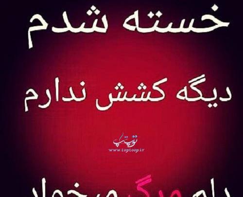 عکس نوشته ای کاش بمیرم