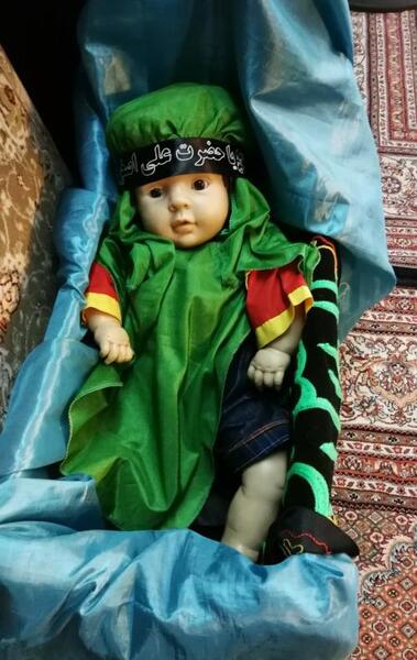 عکس عروسک حضرت علی اصغر
