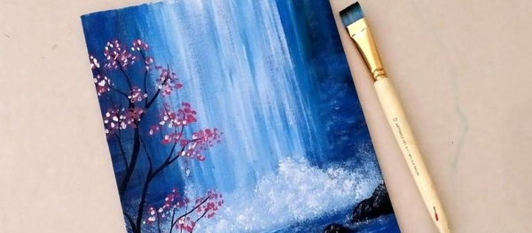 عکس ایده نقاشی روی بوم کوچک