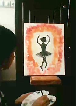 عکس ایده نقاشی روی بوم کوچک