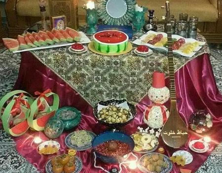 عکس نقاشی ساده برای شب یلدا