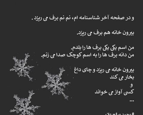 عکس نوشته زمستان میره روسیاهیش به ذغال میمونه