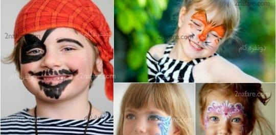 عکس ایده نقاشی روی صورت کودکان