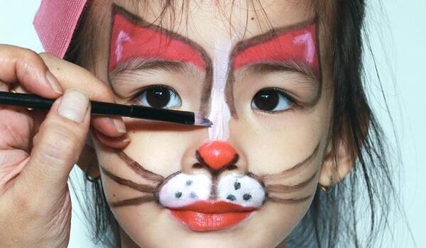 عکس ایده نقاشی روی صورت کودکان