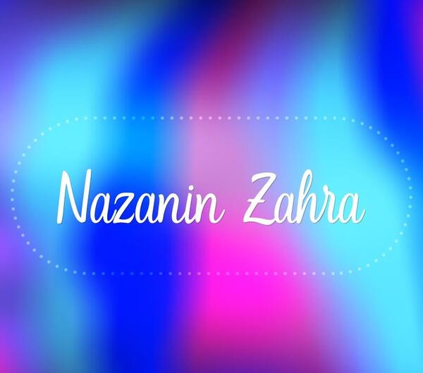عکس نوشته انگلیسی نازنین زهرا