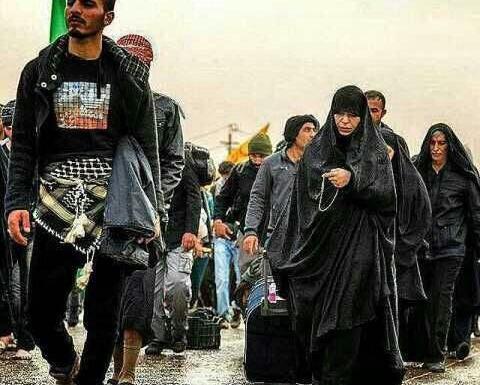 عکس نوشته من گفته ام به همه اربعین حرم هستم