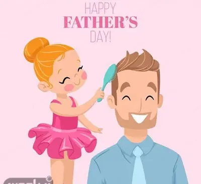 عکس نوشته کارتونی پدر