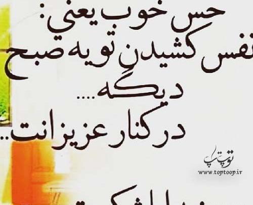 عکس نوشته خدایا شکرت بابت خانواده خوبم