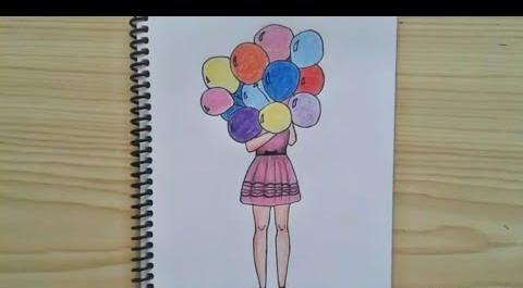 عکس نقاشی دخترانه فانتزی سخت