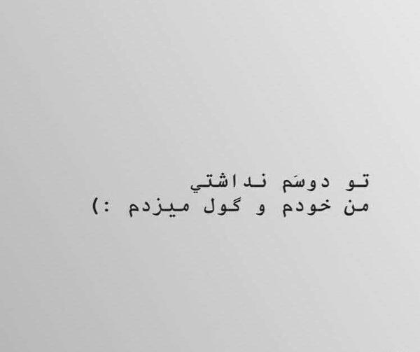 عکس نوشته چرا دوستم نداشتی