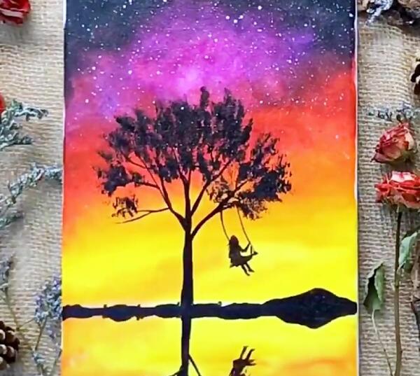 عکس ایده نقاشی با آبرنگ
