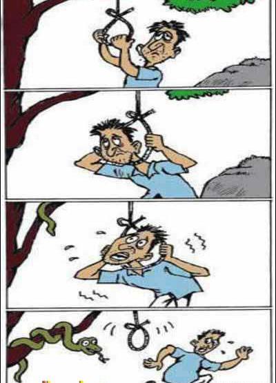 عکس خودکشی کاریکاتور