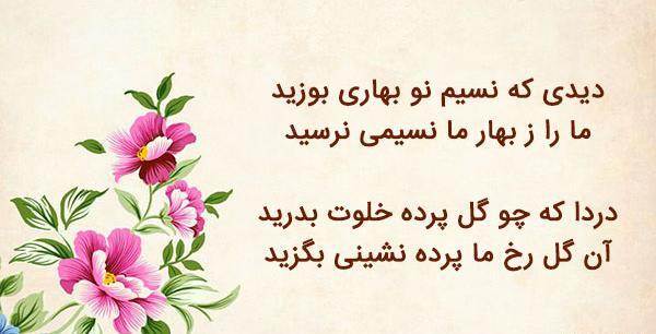 عکس نوشته شعر خاقانی
