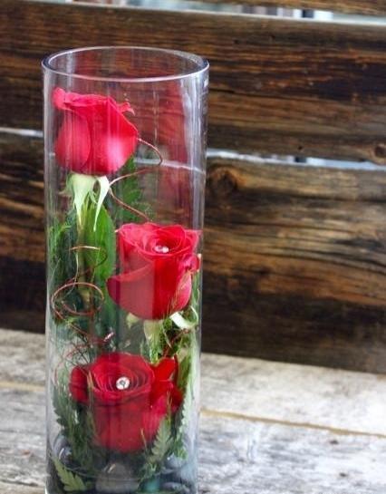 عکس گل طبیعی در شیشه