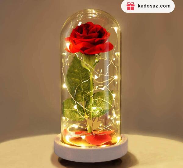 عکس گل طبیعی در شیشه