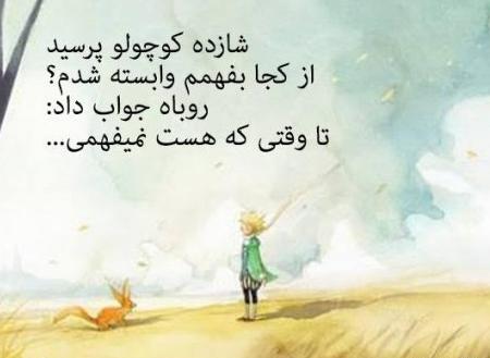 عکس نوشته های زیبا از کتاب شازده کوچولو
