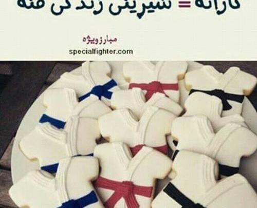 عکس نوشته های زیبا کاراته