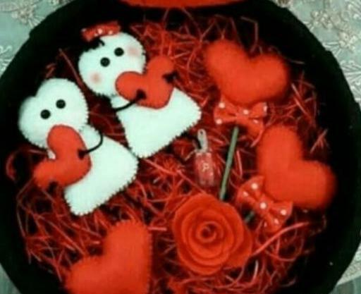 عکس ایده کادوی ولنتاین با نمد